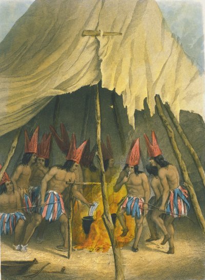 Dance to the Giant, 1853 by Captain Seth Eastman